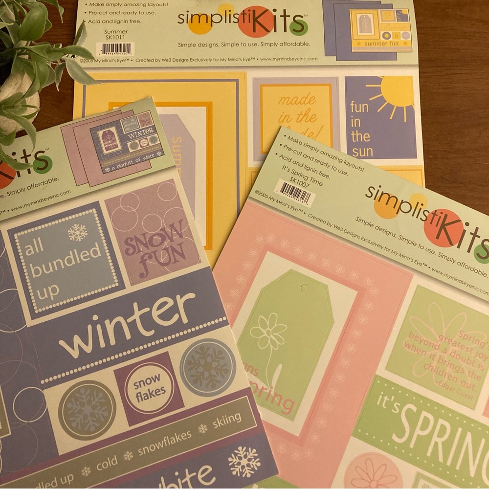 MME • 3 “Season” Themed SimplistiKits
